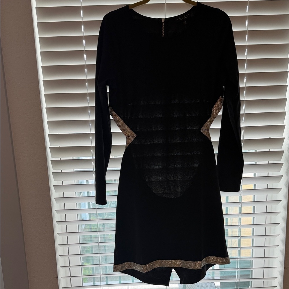Elegant Black and Gold Women's Dress